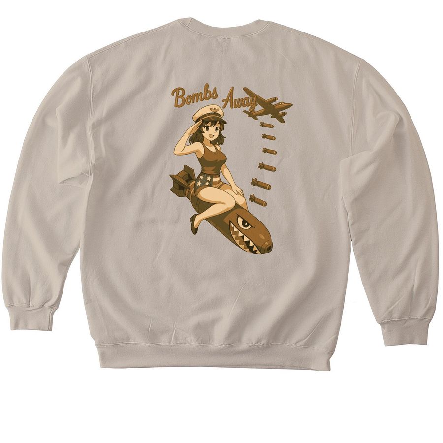 Sand Crew Neck Bombs Away Back